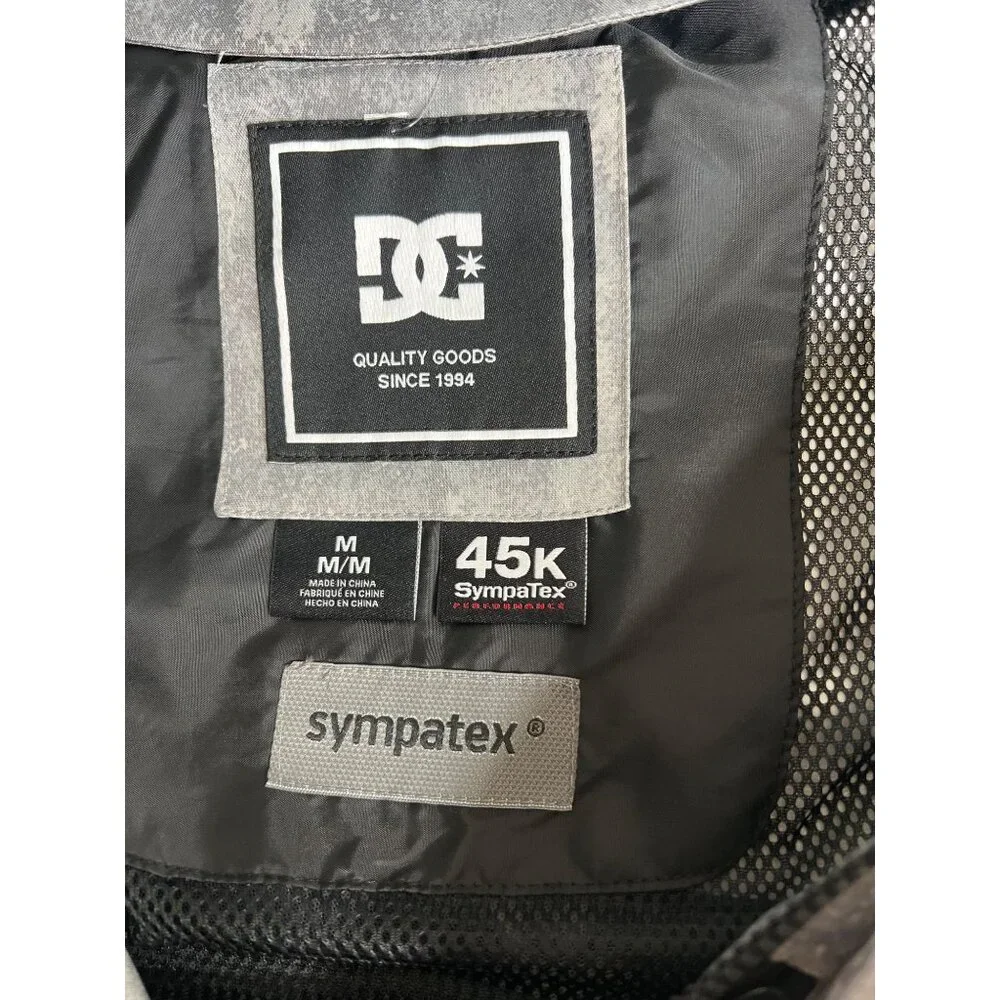 DC Command 45K Mens Jacket Sympatex Waterproof Hooded Gray/Black Size Medium - Picture 5 of 15